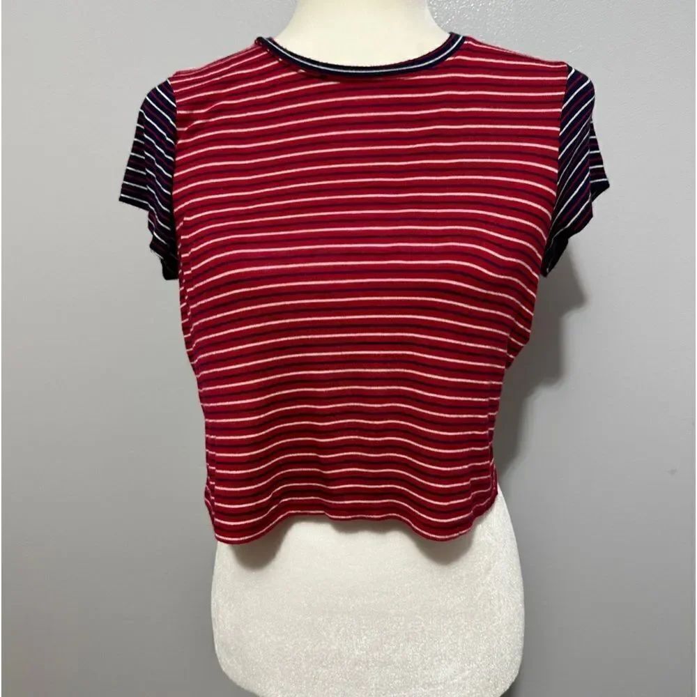 Urban Outfitters red white and blue crop top. Size M